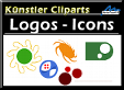 Künstler Cliparts Logos und Icons