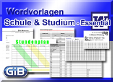 Wordvorlagen Schule und Studium - Essential