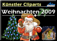 Künstler Cliparts - Weihnachten 2009