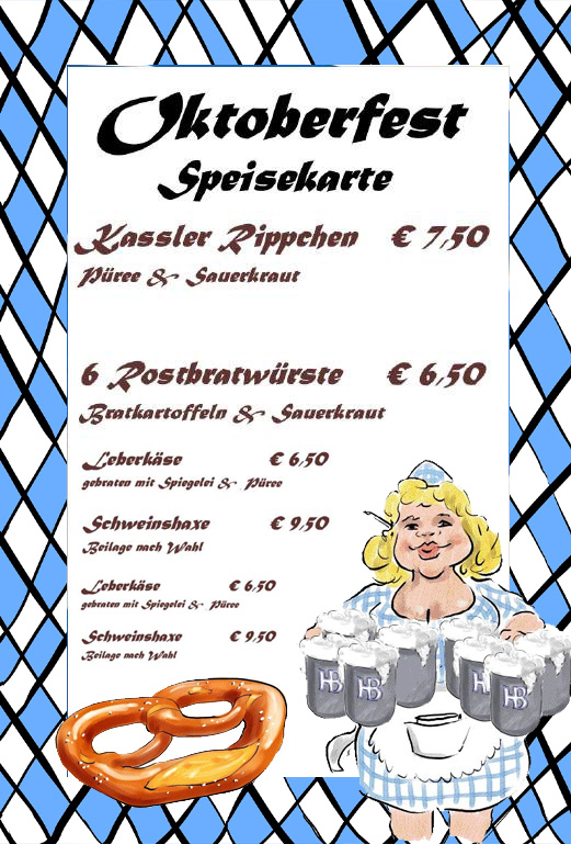 Kunstler Illustrationen Oktoberfest